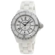 Pre-owned Metal watches Chanel Vintage , White , Dames