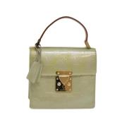 Pre-owned Leather handbags Louis Vuitton Vintage , Green , Dames