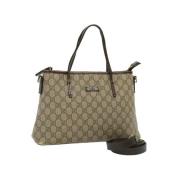 Pre-owned Leather gucci-bags Gucci Vintage , Beige , Dames