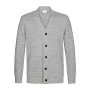 Grof Gebreid Grijs Vest Profuomo , Gray , Heren