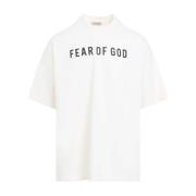 Wit Katoenen T-Shirt Moderne Pasvorm Fear Of God , White , Heren