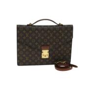 Pre-owned Canvas handbags Louis Vuitton Vintage , Brown , Dames