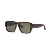 Groene Lens Zonnebril Glanzend Donker Havana Philipp Plein , Brown , H...