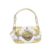 Pre-owned Canvas handbags Louis Vuitton Vintage , White , Dames