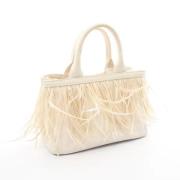 Pre-owned Canvas prada-bags Prada Vintage , White , Dames