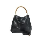 Pre-owned Leather gucci-bags Gucci Vintage , Black , Dames