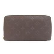 Pre-owned Leather wallets Louis Vuitton Vintage , Brown , Dames