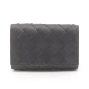 Pre-owned Leather key-holders Bottega Veneta Vintage , Black , Dames