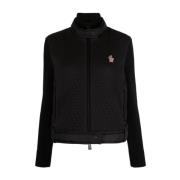 Dames Hybrid Zip Top in Zwart Moncler , Black , Dames