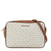 Pre-owned Canvas shoulder-bags Michael Kors Pre-owned , White , Dames