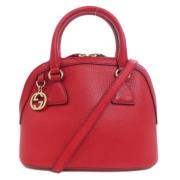 Pre-owned Leather gucci-bags Gucci Vintage , Red , Dames