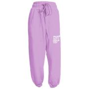 Casual Sweatpants met Logo Print Pharmacy Industry , Purple , Dames