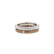 Pre-owned Metal rings Pomellato Pre-owned , White , Dames