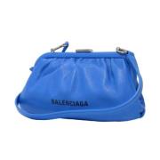 Pre-owned Leather balenciaga-bags Balenciaga Vintage , Blue , Dames