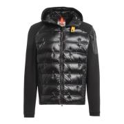 Zwarte Hybride Hoodie Jas Gyles Parajumpers , Black , Heren