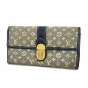 Pre-owned Denim wallets Louis Vuitton Vintage , Gray , Dames