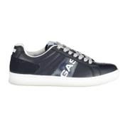 Blauwe Sportieve Vetersneakers met Contrastdetails GAS , Blue , Heren