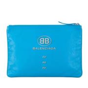 Pre-owned Leather balenciaga-bags Balenciaga Vintage , Blue , Dames