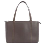 Pre-owned Leather totes Burberry Vintage , Brown , Dames