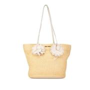 Pre-owned Fabric totes Miu Miu Pre-owned , Beige , Dames