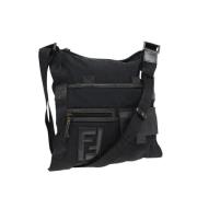 Pre-owned Canvas fendi-bags Fendi Vintage , Black , Dames