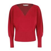 Gezellig Gebreide Pullover Sweater Simkhai , Red , Dames