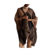 Bruine Franje Poncho Jas Liu Jo , Brown , Dames