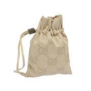 Pre-owned Canvas gucci-bags Gucci Vintage , Beige , Dames