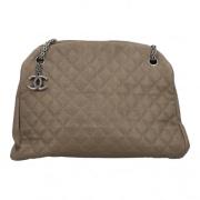 Pre-owned Leather chanel-bags Chanel Vintage , Beige , Dames