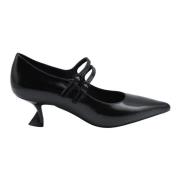 Zwarte Veterschoenen Elegante Stijl Jeannot , Black , Dames