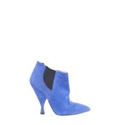 Pre-owned Suede boots Prada Vintage , Blue , Dames