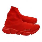 Pre-owned Fabric sneakers Balenciaga Vintage , Red , Dames