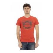 Casual Ronde Hals Korte Mouw T-shirt Trussardi , Red , Heren