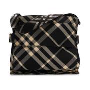 Geruite Trench Tote Tas Burberry , Black , Heren