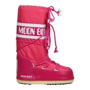 Nylon Sneeuwlaarzen Thermisch ontwerp Moon Boot , Red , Dames