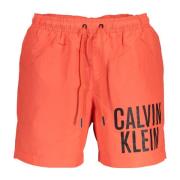 Rode Heren Zwembroek met Zakken Calvin Klein , Red , Heren