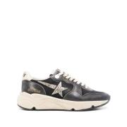 Blauwe Suède Kalf Ster Sneakers Golden Goose , Blue , Dames