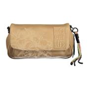 Bruine schoudertas met afneembare tas Desigual , Brown , Dames