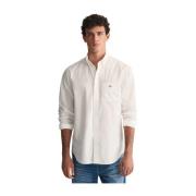 Overhemd regular fit Gant , White , Heren