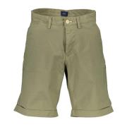 Groene Bermuda Shorts voor Heren met Koord Gant , Green , Heren