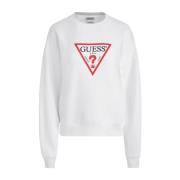 Dames Logo Sweater Guess , White , Dames