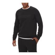 Heren Logo Sweatshirt Guess , Black , Heren