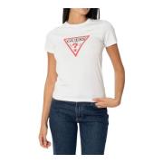 Logo T-shirt Guess , White , Dames