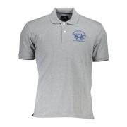 Grijze Polo Shirt Korte Mouwen Heren La Martina , Gray , Heren