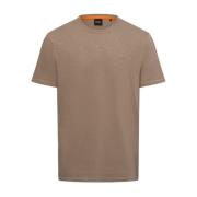 Heren Casual T-shirt Hugo Boss , Beige , Heren