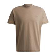 Denim Heren T-shirt Hugo Boss , Beige , Heren