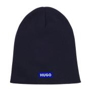 Heren Beanie Hat Xovo_C Hugo Boss , Blue , Heren