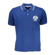 Blauw Polo T-shirt met korte mouwen North Sails , Blue , Heren