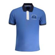 Blauw Polo Shirt Korte Mouwen La Martina , Blue , Heren