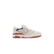 Beige Leren Sneakers New Balance , Beige , Dames